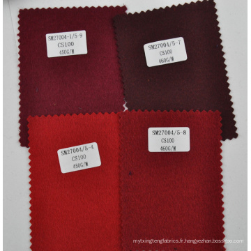 Rouge bourgogne 100% cachemire couverture tissu en gros